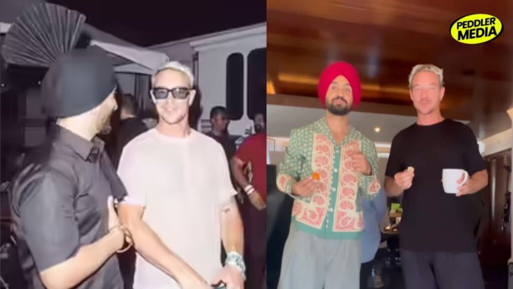 Diljit Dosanjh and Diplo meeting after Coachella performance for Major Lazer music collaboration