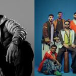 Haryanvi pop culture explosion featuring rap artist Dhanda Nyoliwala alongside Pro Kabaddi League team Haryana Steelers squad and coach Manpreet Singh with Peddler Media logo.