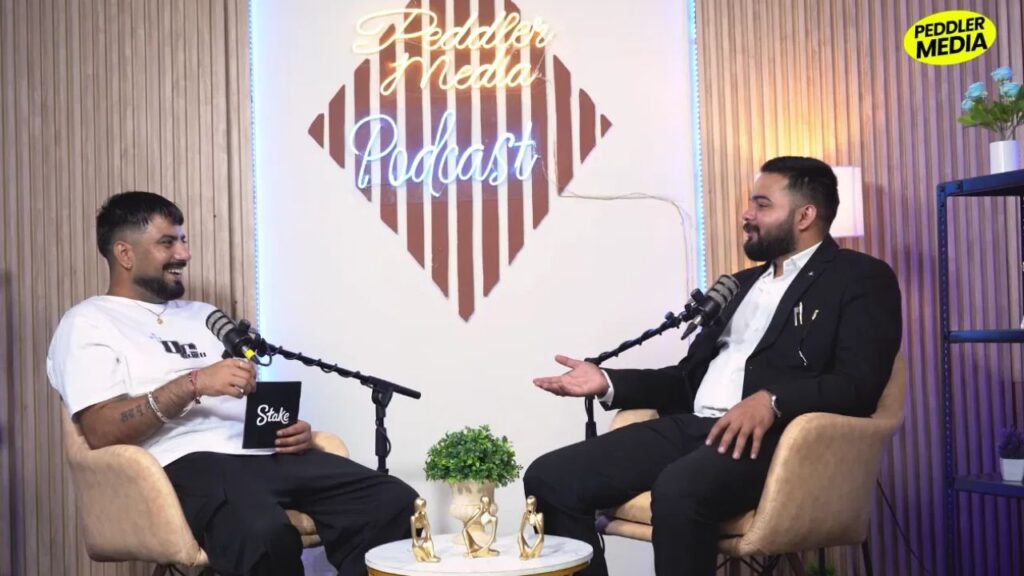 Advocate Ravi Gahlot with host on For Haryanvi By Haryanvi podcast by Peddler Media