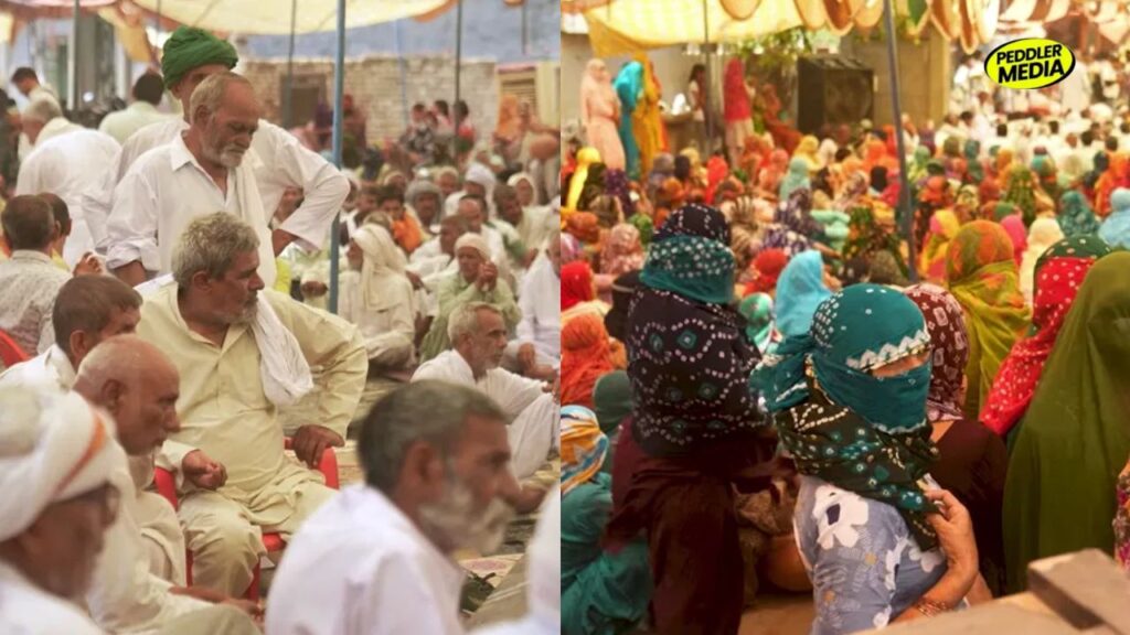 Chanot village men and women gathered at dharna site Hisar