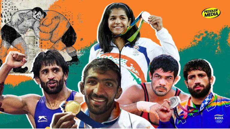 Haryana Olympic medal winners — Bajrang Punia, Yogeshwar Dutt, Sakshi Malik, Sushil Kumar, Ravi Dahiya collage