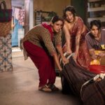 Madhuri Dixit, Triptii Dimri and Dharna dragging a body in kitchen scene from Maa Behen