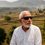 Most mysterious places in Haryana village hillside landscape with old temple ruins