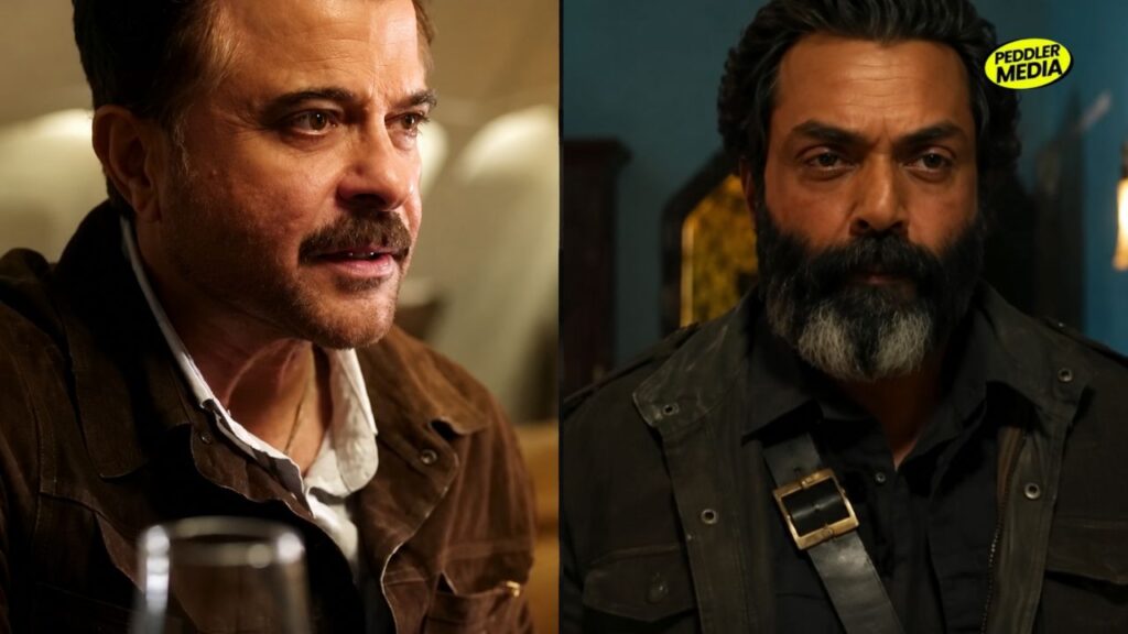 Alpha movie review:- Anil Kapoor as Colonel Vikrant Kaul and Bobby Deol as Fateh Singh Lakhawat in a tense still from Alpha movie