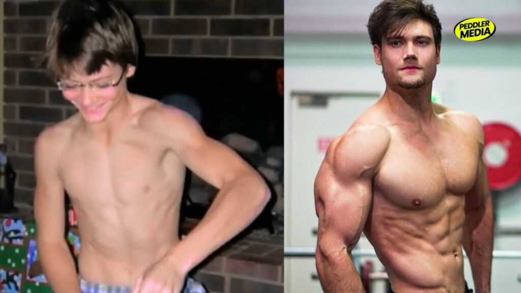 Connor Murphy's body transformation showing his before and after fitness progress that made him one of YouTube's most popular fitness influencers.