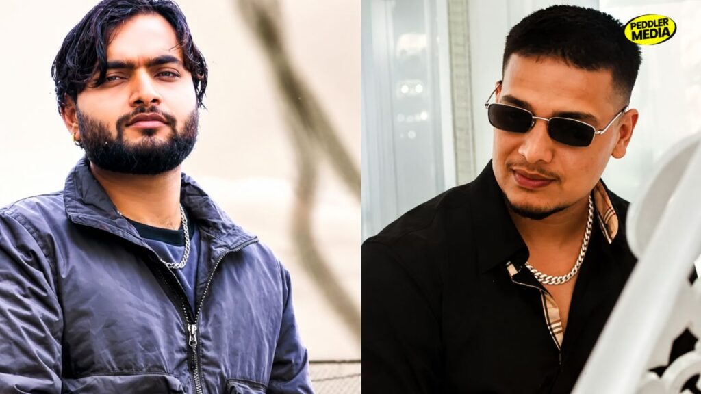 Haryanvi rappers Dhanda Nyoliwala and RP Singh side by side