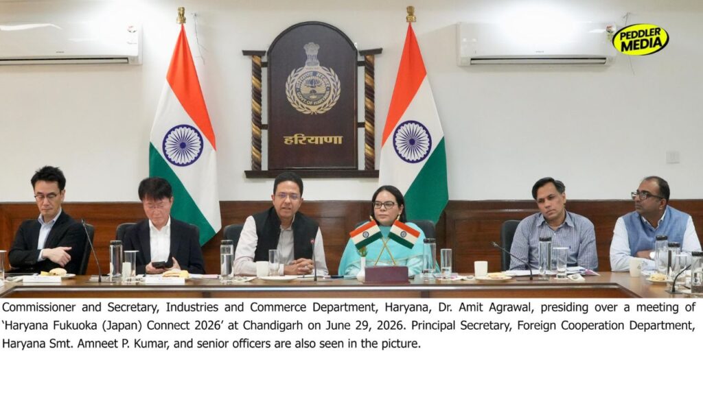 50000 workers Haryana to get jobs in Japan , Dr Amit Agrawal presiding over Haryana Fukuoka Connect 2026 meeting in Chandigarh
