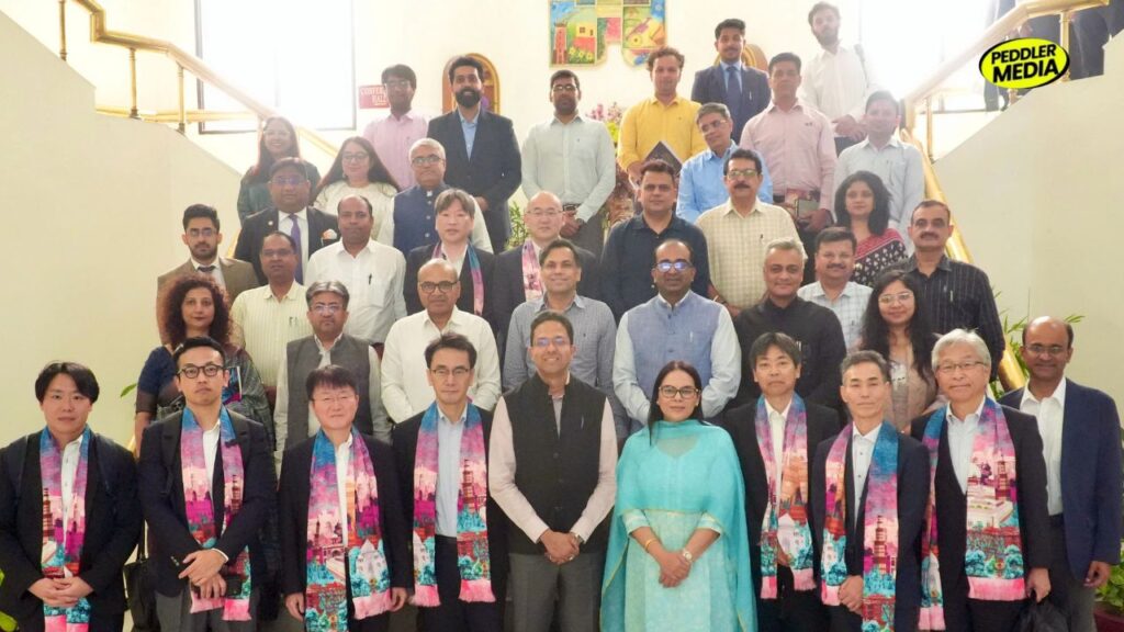 Haryana and Fukuoka officials in group photo at Chandigarh discussing 50,000 worker deal
