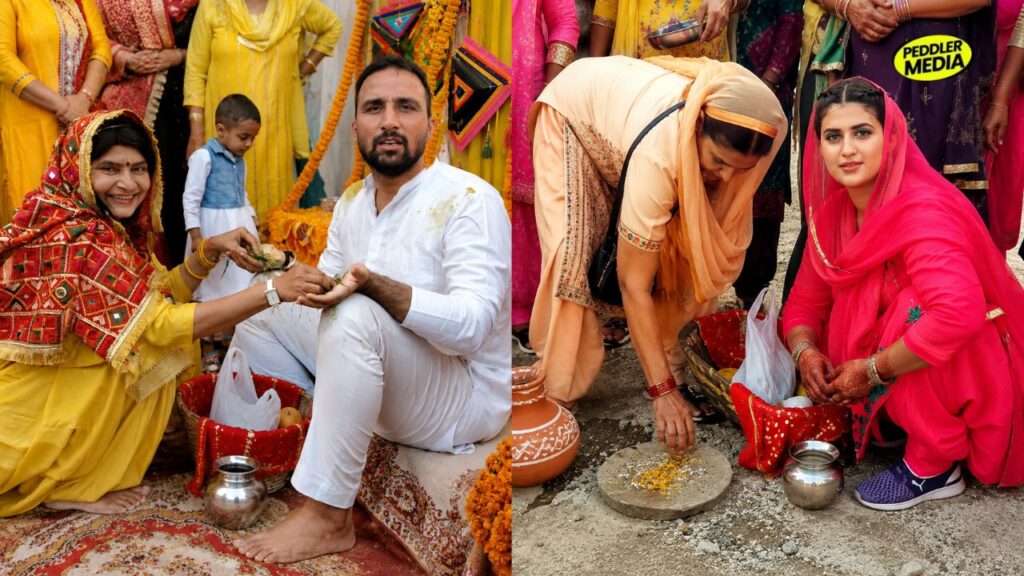 Baan and Chak Pooja Traditional Haryanvi Wedding Rituals Being Performed during a Haryanvi wedding