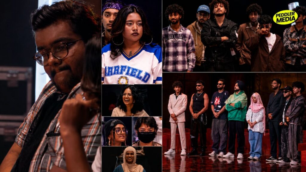 LEGACY show contestant portraits with the full cast lined up on stage