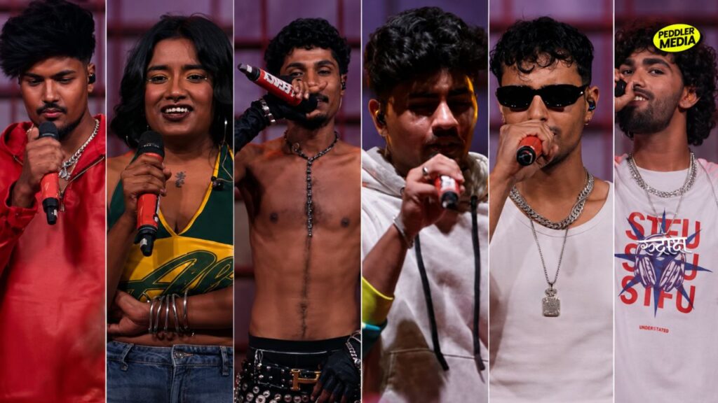 Six contestants performing on Legacy Raftaar Show Episode 4, End of the Line