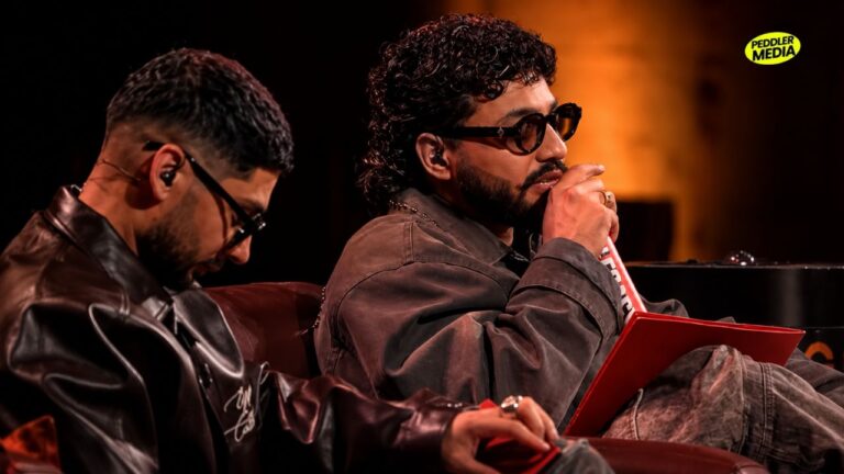 Raftaar and KR$NA judging contestants during Legacy Episode 1 rap reality show on Peddler Media.