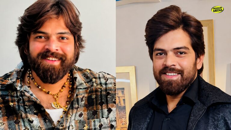 Masoom Sharma in two different looks from his Haryanvi music career