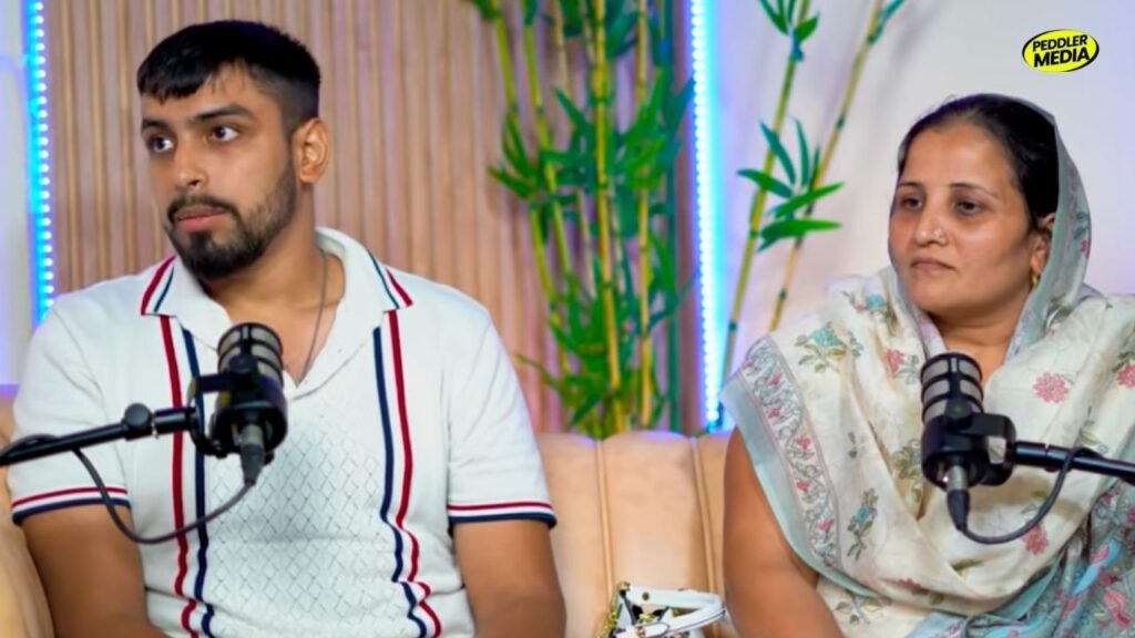 Rohit Shokeen with his Bua during Peddler Media podcast interview