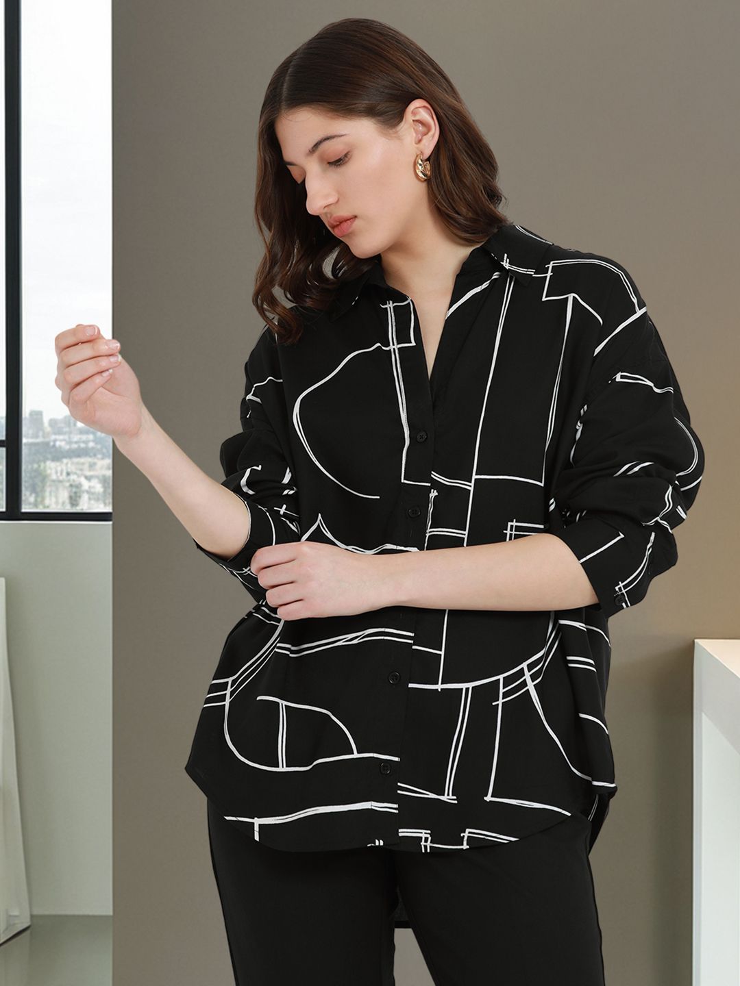 Women oversized casual shirts