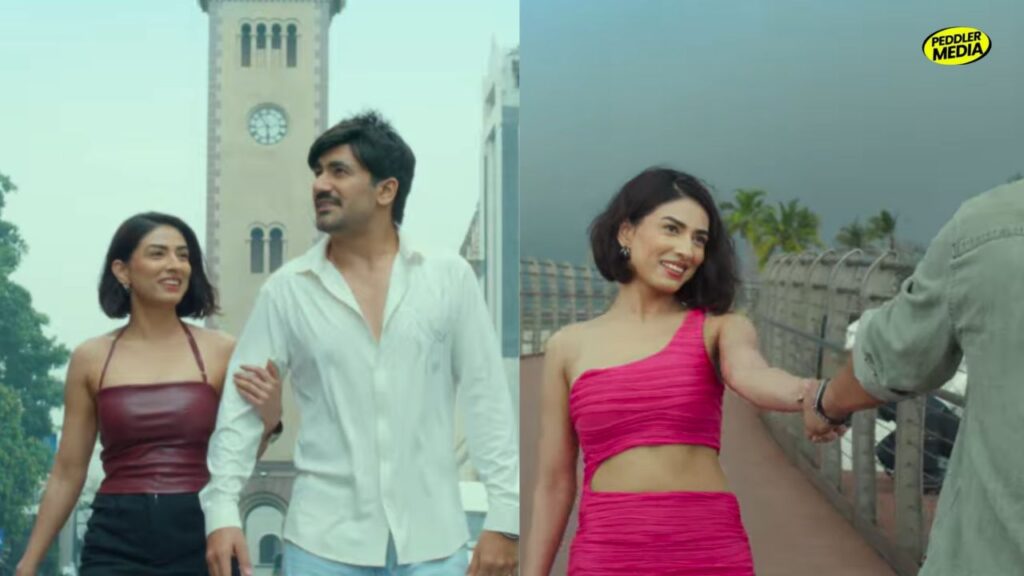 Aman Jaji and Misty Bhardwaj in a romantic scene from Azad Singh Haryanvi Movie