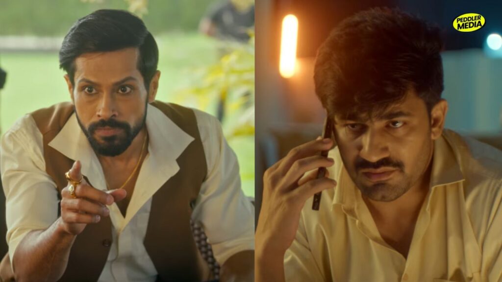 Two male characters in a scene from Azad Singh Haryanvi Movie