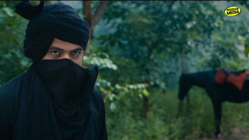 Harphool Singh Jaat Julani Movie teaser look - Masoom Sharma in black turban and face cover