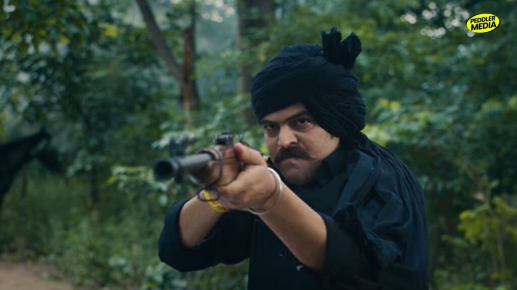 Harphool Singh Jaat Julani Movie teaser - Masoom Sharma in rifle action scene as rebel warrior