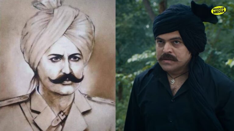Harphool Singh Jaat Julani Movie - real historical sketch compared to Masoom Sharma's on-screen look