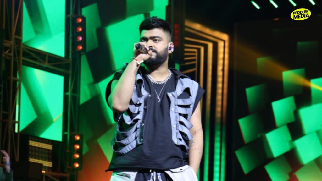 Haryanvi rapper Bhaktaaa performing live on stage at MTV Hustle 5 