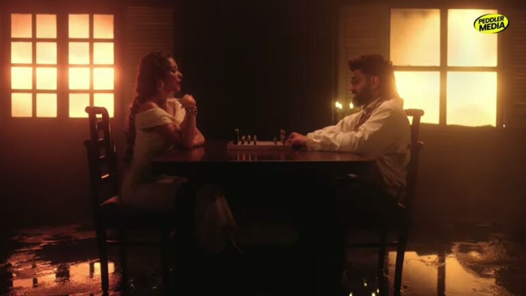 Khasa Aala Chahar and Manya Yadav in a scene from the Haryanvi song Old Money