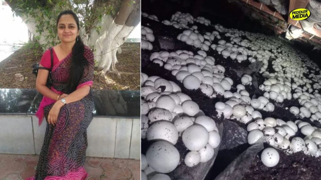 Mushroom Lady of Haryana Dr. Sonia Dahiya with her high-tech mushroom farm producing button mushrooms