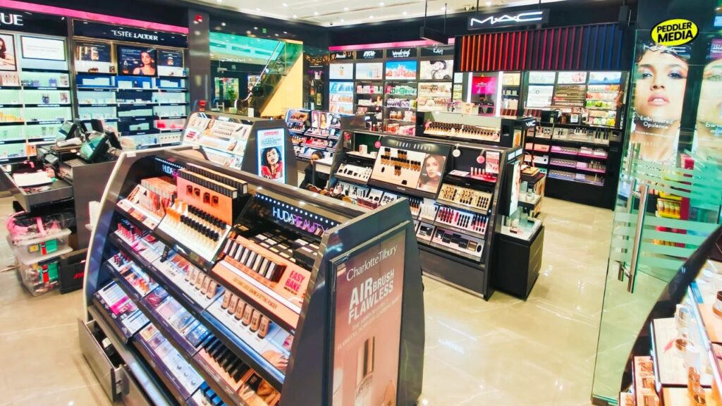 Nykaa Luxe Store at Ambience Mall in Vasant Kunj, New Delhi featuring premium beauty brands