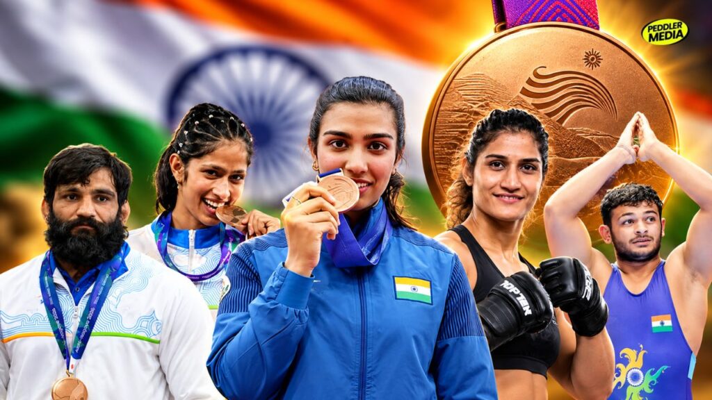 Asian Games 2026 Haryana Bronze Medal Winners including Deepak Punia, Priya Ghanghas, and Suchika Tariyal representing India in Japan