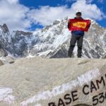 Everest Base Camp at 5,364 metres, reached by Pradeep Mundeja in 2026