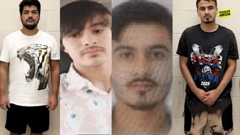 • Gangster Himanshu Bhau from Rohtak and Neeraj Faridpuria old photo vs latest US arrest mugshot comparison