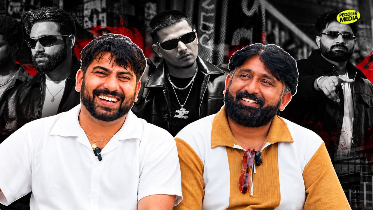 Haryanvi Artist VM Bechain with Peddler Media host, Khasa Aala Chahar, Sumit Parta, and Dhanda Nyoliwala